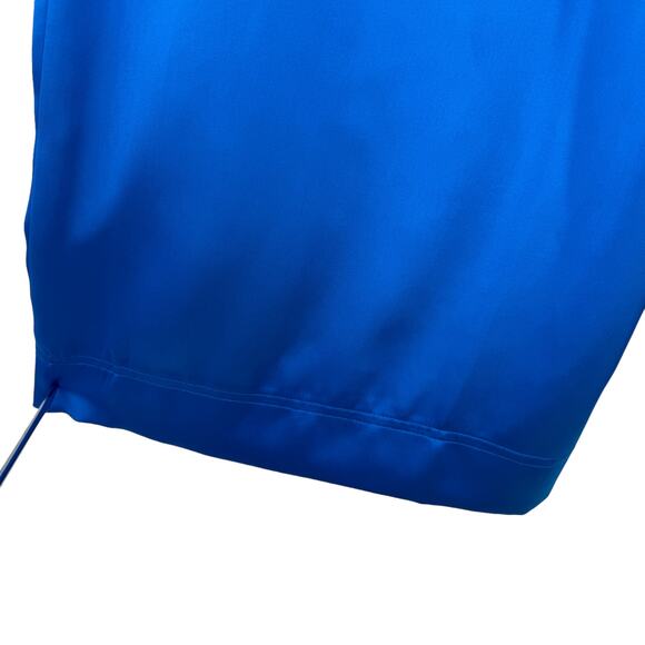 Caroline Constas Satin Trouser Pant SZ M Wide Leg Flowy Quiet Luxury Blue NEW - Picture 9 of 10